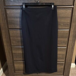 Chic Black Midi Skirt for Women